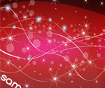 red abstract shinning lines